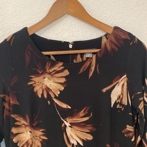 TOMMY HILFIGER Miranda Floral Dress Floral 3/4 Sleeve Crew Neck Stretch … - Picture 6 of 15